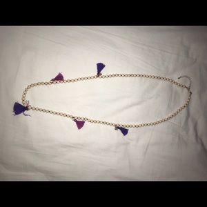 Tassel beaded necklace